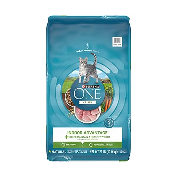 Purina-ONE-Indoor-Advantage-Adult-Cat-Food Purina ONE Natural, Low Fat, Weight Control, Indoor Dry Cat Food, +Plus Indoor Advantage - 22 lb. Bag