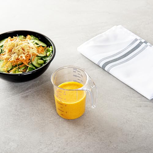 Image of Restaurantware Clear Plastic Cup Measuring Cup, 3.8 x 3 x 3.8 In