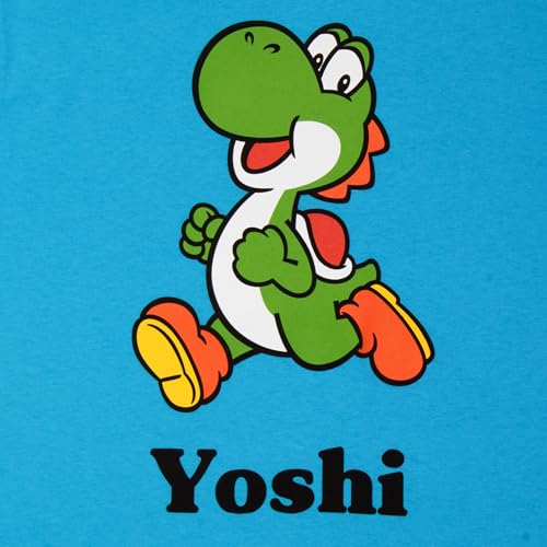 Nintendo Super Mario Boys Graphic Print Short Sleeve T-Shirt 2-Pack (Blue and Yellow, Size 7) - image 5