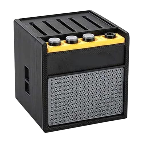 Generic ギターピックホルダーボックスミュージシャンウクレレ音楽愛好家のためのスタイリッシュなアンプスピーカー