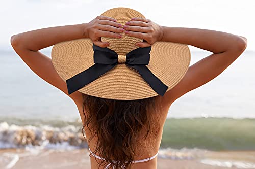 Lenikis 4589C1 Straw Hat For Women Wide Brim Floppy Hat thumb #4