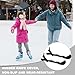 Lnrkai Ice Skate Guards, Kids Ice Skate Blade Covers, Adjustable Hockey Skate Guards, Ice Skating Blade Protector Accessories for Figure Skates Hockey (2, Black, M+L)