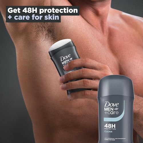 Dove Men+Care Clean Comfort Anti-Perspirant Stick Men's Deodorant with ¼ moisturising cream for 48 hour protection against sweat and odour 6x 50 ml - Image 5