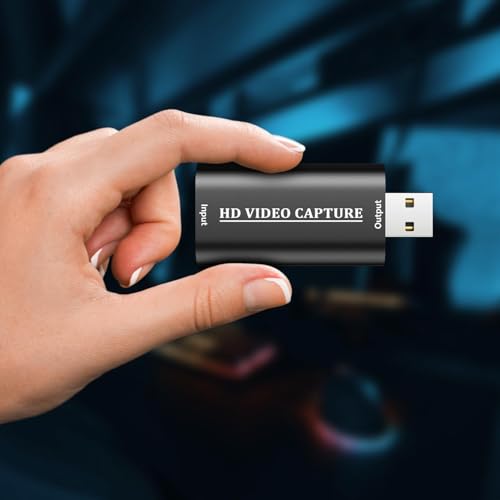 Image of BigPlayer USB 2.0 HDMI Video Capture Card HDMI to USB Converter for Streaming, Recording, Game Capture, Video Editing - Supports 1080p, Plug & Play