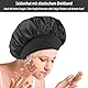 3 Stück Satin Schlafhaube,Seidenhaube Zum Schlafen Lange Haare Verstellbar Schlafhaube Seide,Mit 3 Stück Satin Haargummis Satin Haarhaube,Für Die Nacht Haare Schützen Bonnet Sleep Cap