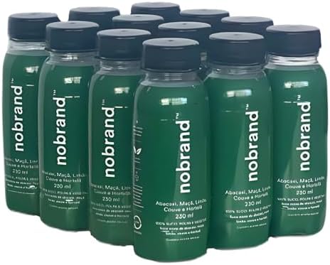 12x Suco Verde Abacaxi, Maçã, Limão, Couve e Hortelã NOBRAND 230m...