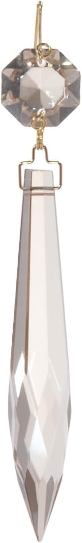 B&P Lamp® 3 Inch Champagne U-Drop Lamp Crystal Chandelier Light Replacement Pendant Prism