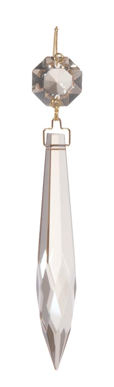 B&amp;P Lamp® 3 Inch Champagne U-Drop Lamp Crystal Chandelier Light Replacement Pendant Prism