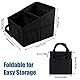 FORETOGO Auto Organizer,Autositz Organizer Mehrere Fächer Zusammenklappbar Auto Aufbewahrungsbox mit Griff und Netztaschen,Tragbar Rücksitz Organizer für Spielzeug,Kleidung,Snacks