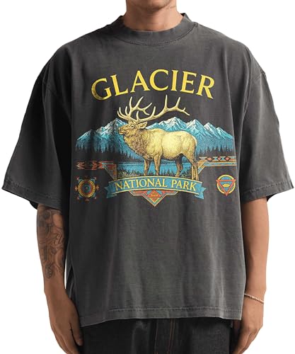 Washed Shaka-Wear Drop Shoulder 7.5 oz Heavyweight Graphic Tshirts Vintage Thick Boxy & Oversized Baggy Fit