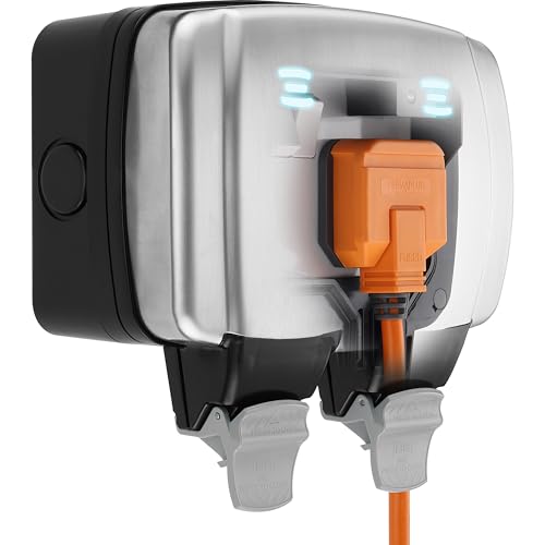 BG Electrical Double Outdoor Socket WPL22