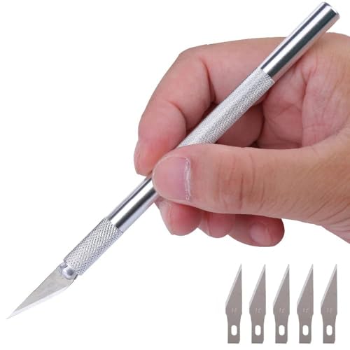 Image of Themisto AP-C05 Precision Pen Knife with 5 Blades Interchangeable Sharp Blades (Pack of 1)
