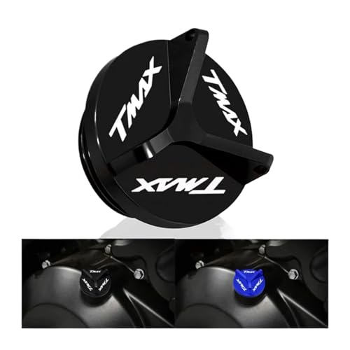 GLATOBBON Compatible With T-MAX500 TMAX500 T MAX 500 2008-2012 2011 2010 2009 Motorcycle CNC Engine Oil Cap Bolt Screw Cover