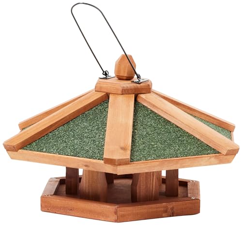 Trixie 5569 natura Futterhaus zum Hängen, ø 42 × 24 cm, braun