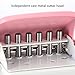 Watris Veiyi 6 Hole Punch, Loose Leaf Paper Puncher for A4/A5/B5 Size, Portable Handheld Metal Circle Punch Paper Puncher, 5 Sheet Capacity, Pink