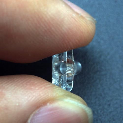 120 piezas de cuentas transparentes para pesca con giratorios miniatura 5