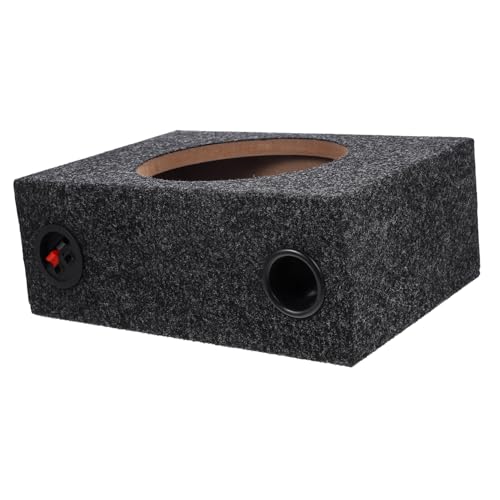 HANABASS Caja para Subwoofer de Coche Sellada y Acolchada Ligera y Portátil Mejora Graves y Calidad de Sonido Fácil Instalación para Entusiastas DIY