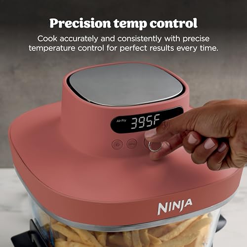 Image of Ninja Crispi Pro 6-in-1 Glass Air Fryer | 450F, Nontoxic, 6qt & 2.5qt Containers & Lids | Microwave, Freezer, Dishwasher Safe | Max Crisp, Air Fry, Bake, Roast, Recrisp, Dehydrate | Amber, AS101OR
