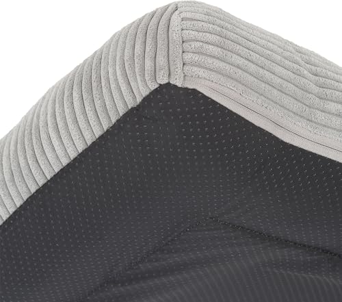 Velinda Hundebett Hundeschlafplatz Hundesofa Hundeliege Schutzmatte für Sofa Sofaschutz (Farbe: grau (Cord))