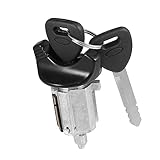 A ABSOPRO Ignition Switch Lock Cylinder with Keys F3DZ11582E for Ford F-150 1992-1995