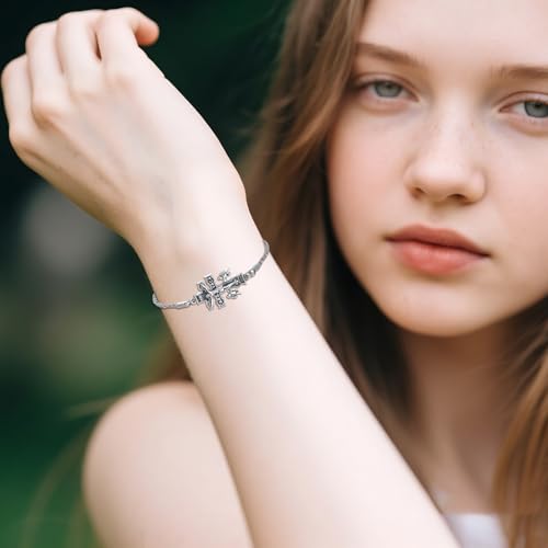 Caravaca Bracelet 925 Sterling Silver Adjustable Chain Jesus Cross Bracelet Jewelry Christian Faith Gifts for Women Men2