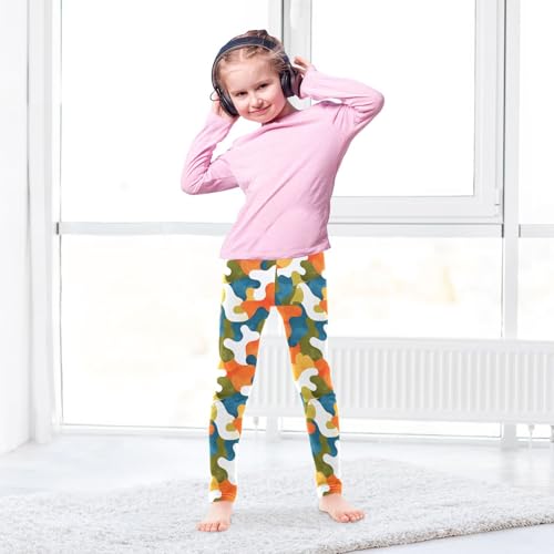 Seashells Different Shapes and Starfish Kids Girl's Cotton Pants Fashion Full Length Workout Pants Exercise4