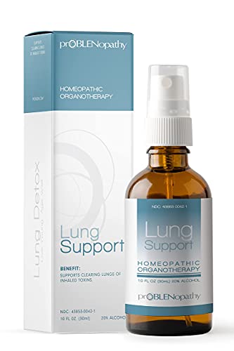 proBLENopathy Lung Support, Respiratory Support and Defense, Toxins Removal, Liquid Oral Spray, 30 Day Supply