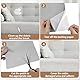 2 Stück Stoff-Reparaturflicken, selbstklebend, 27,9 x 20,3 cm, wasserfest, Leinen-Reparaturset für Sofas, Zelte, Möbel, Markisen, Autositze (hellgrau)