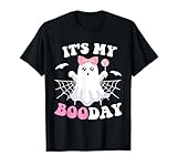 Photo Gallery it s my boo day carino halloween compleanno rosa fantasma ragazze maglietta Photo Gallery it s my boo day carino halloween compleanno rosa fantasma ragazze maglietta