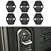 Voodonala for JL Door Lock Cover Buckle Decor Trim for 2018 2019 Jeep Wrangler JL JLU 2020 Gladiator JT ABS 6PCS