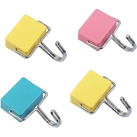 DDJYP Creative Magnetic Hooks Super Strong Magnetic Hooks, Colorful Magnetic Hooks Powerful Magnetic Hooks(Set of 4) Cover