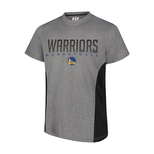 UNK NBA - Camiseta de manga corta para hombre, con logotipo del equipo, color gris -...
