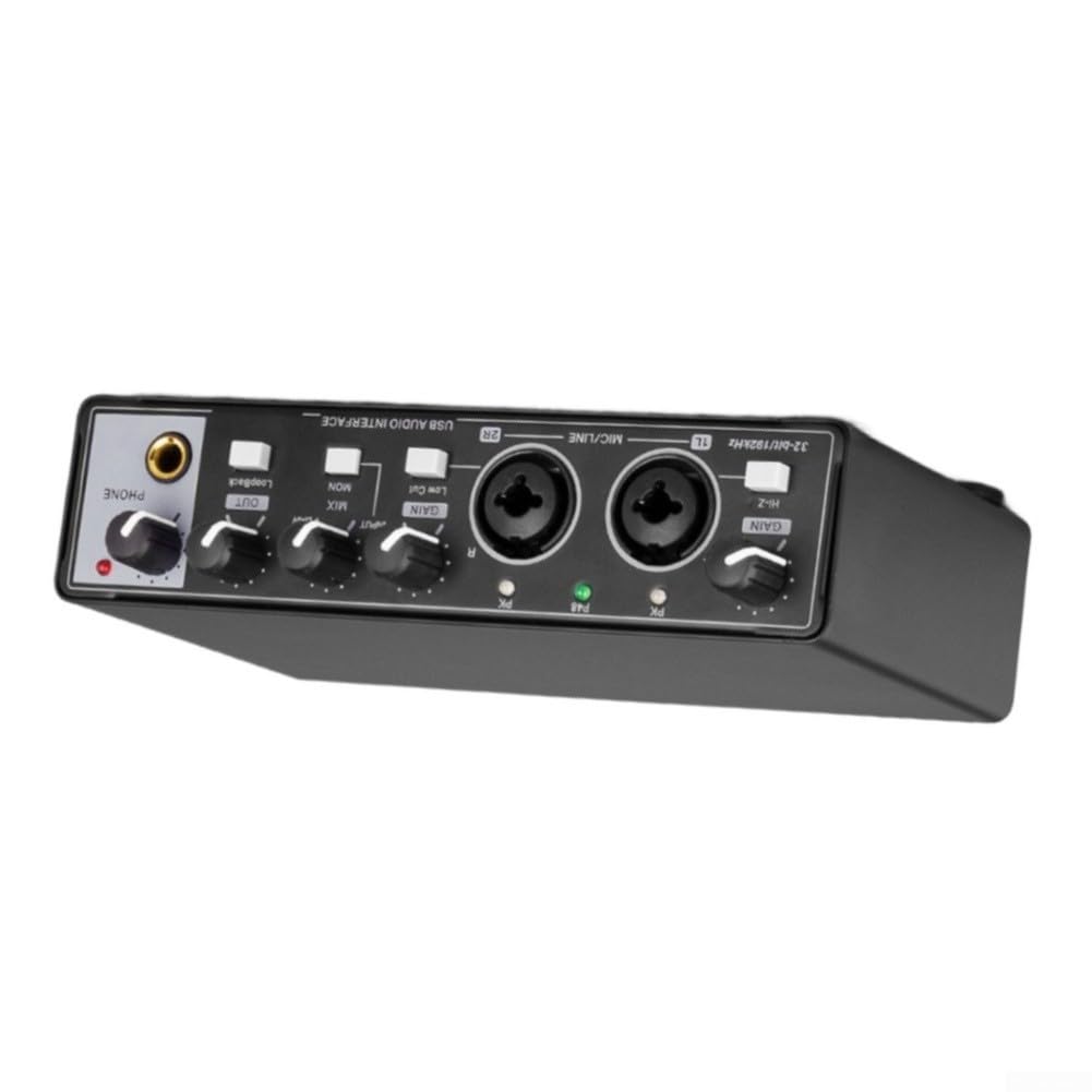 Interfaz de audio USB profesional, tarjeta de sonido de 32 bits/192 K para