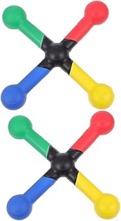 Veemoon 2pcs Training Stick Soccer Training Equipment Reaction Catch Trainer Sports Reaction Balls Sports Supply Hand-Eye Coordination Training Tool Colored Stick Multicolor Cane