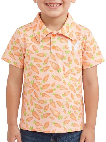 Image of Unique Baby Moisture Wicking Kids Polo Shirts for Toddler Boys Polo Shirt