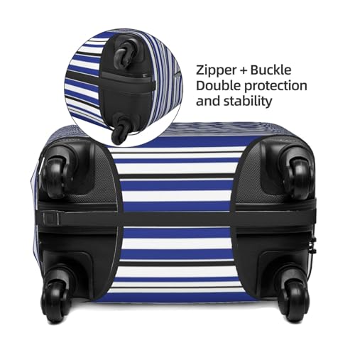 Striped. Print Luggage Suitcase Cover Protector Luggage Washable Covers With Concealed Zipper4