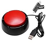 Yoqanr Enter Button Macro PC Switch Control Keyboard,Relieve Stress & Release Emotions Button,Equipped 39.4" USB Cable, Comes with Modification Software(Stored On A USB Drive)