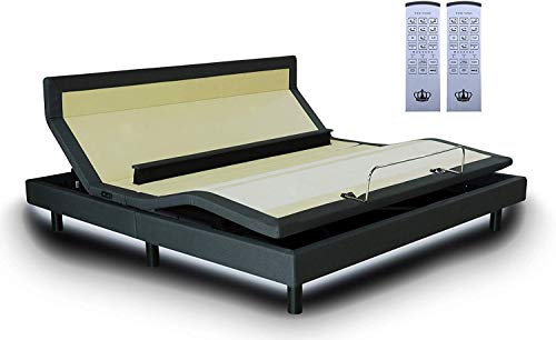 DynastyMattress King Adjustable Bed Frame with Custom Head Tilt, Massage, Zero-Gravity, Bluetooth