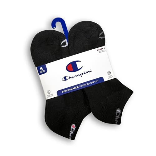 Image of Champion Women's Low Cut Beathable Moisture-Wicking Athletic Socks (6-Pack)