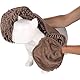 Flamingo Handtuch Pakka – Taupe – 80 × 30 × 2,5 cm – Superabsorbierendes Mikrofaser-Handtuch mit praktischen Eingrifftaschen – Für kleine und große Hunde geeignet