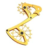 Set De Rodillos De Escoria | Rodillo De Conmutación De Cerámica De Cambio Suave | Converter De Bicicleta Hecho De Aleación De Aluminio, Rodillo De Rodillo De Guía De Reemplazo para Bicicleta De 11/12