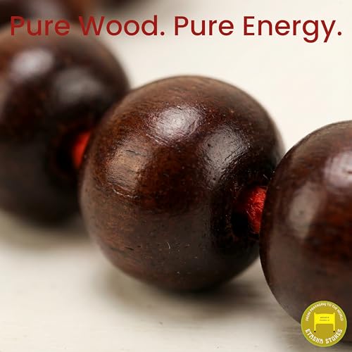Image of Red Sandalwood Mala | Lal Chandan Mala 108 Beads | Red Chandan Mala | Lal Chandan Mala 108 Beads Original Certified | For Wearing , Meditation, Jaap & Pooja