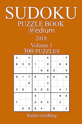 300 Medium Sudoku Puzzle Book - 2018