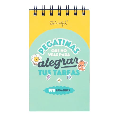 Mr. Wonderful   Pegatinas que no veas para alegrar tus tareas   970 Pegatinas   Pegatinas con Relieve y Holográficas   36 hojas