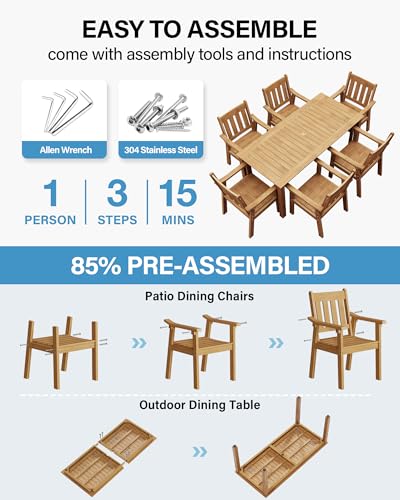 Luxury Outdoor Teak Dining Set