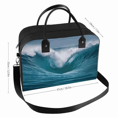 Bolso Tote Ocean Wave con Correa Ajustable y Gran Capacidad miniatura 2