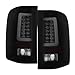 AKKON - For 2007-14 Chevy Silverado Full LED Daytime Running Lamp Bar Tail Lights Black Housing Smoked Lens Full Set
