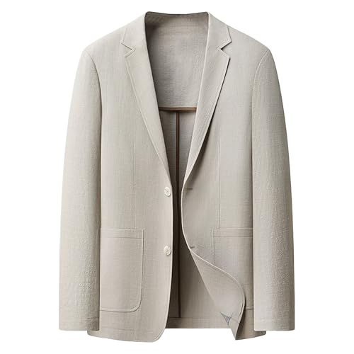 Men's Sport Coats Blazers Slim Fit Suit Jacket Casual Cotton Linen Lightweight Blazer Two Button Sport Coat