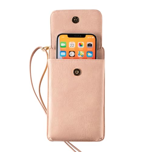 Image of Claasico Crossbody Phone Purse for Women - RFID Phone Case Wallet w /Magnetic Closure & Separate Zipper Pocket Crossbody Bag