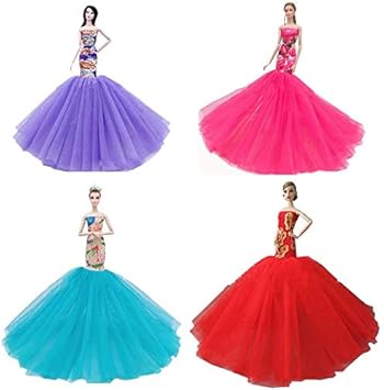 imagenes de vestidos de muñecas barbie